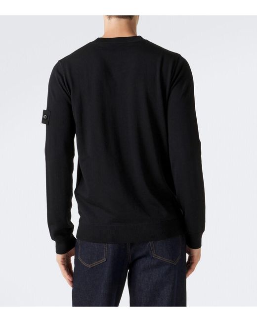 Pullover Ghost di Stone Island in Black da Uomo