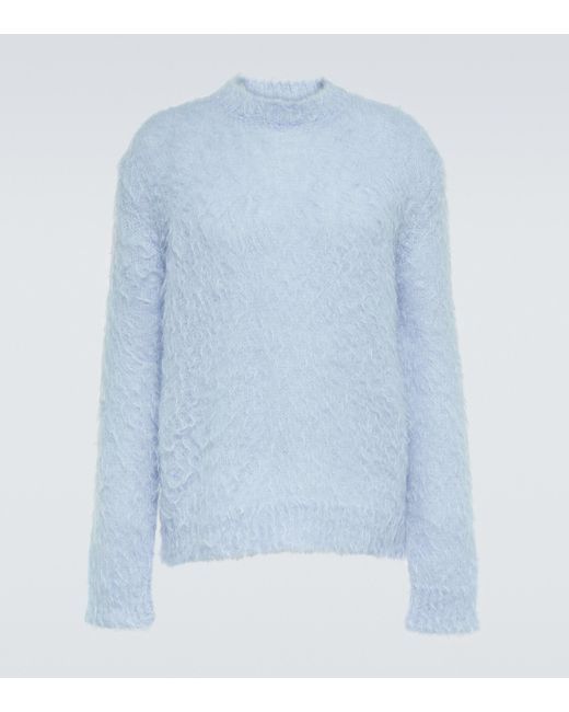 Marni Blue Mohair-blend Sweater for men