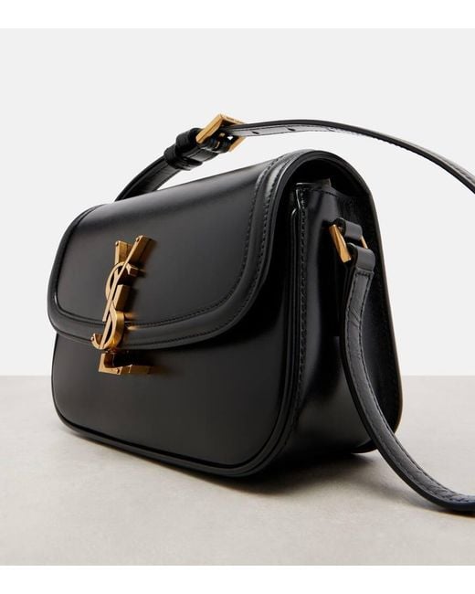 Saint Laurent Black Solferino Mini Leather Shoulder Bag