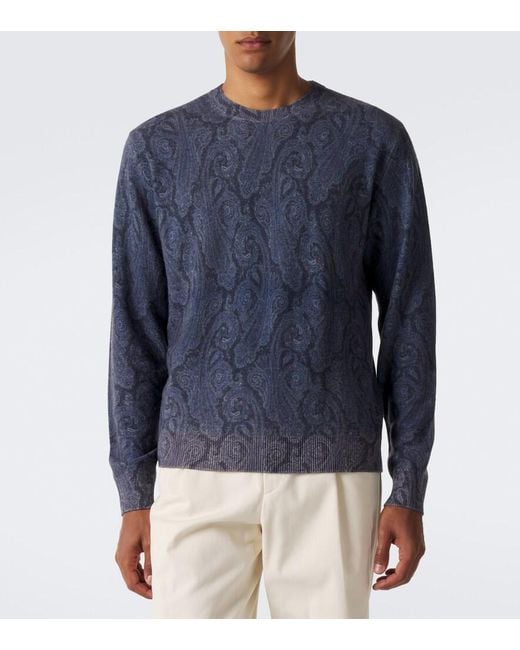 Pullover di Etro in Blue da Uomo