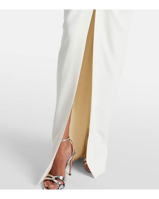 Alessandra Rich White Lace Gown