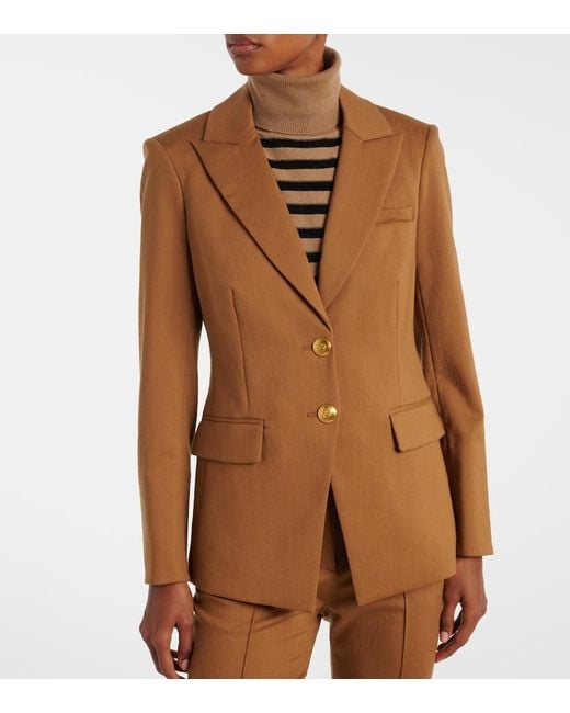 Veronica Beard Brown Izara Wool Blazer