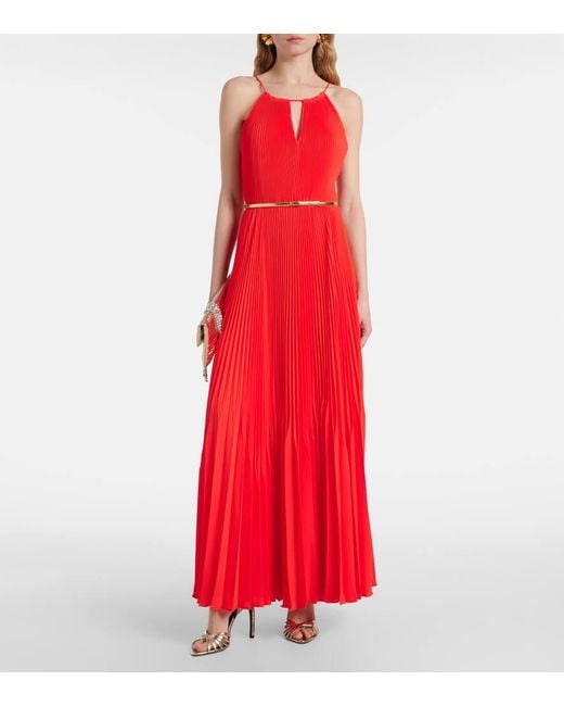 Max Mara Red Elegante Maxikleid Gersa