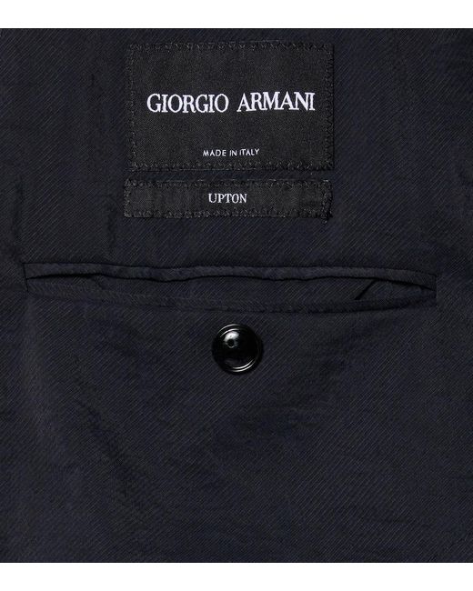 Giorgio Armani Blazer Aus Einem Seidengemisch in Blue für Herren