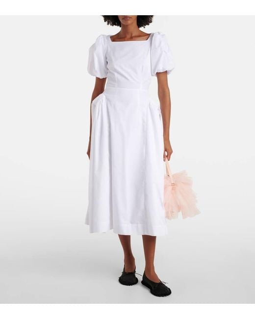Abito Midi di Simone Rocha in White
