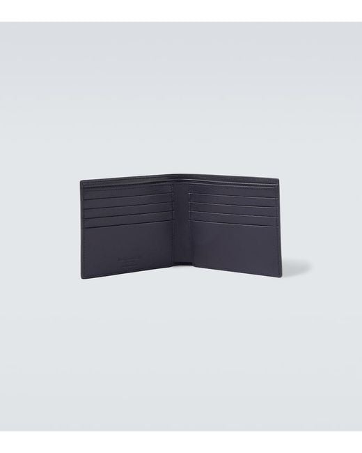 Saint Laurent Blue Calfskin East/West Wallet for men