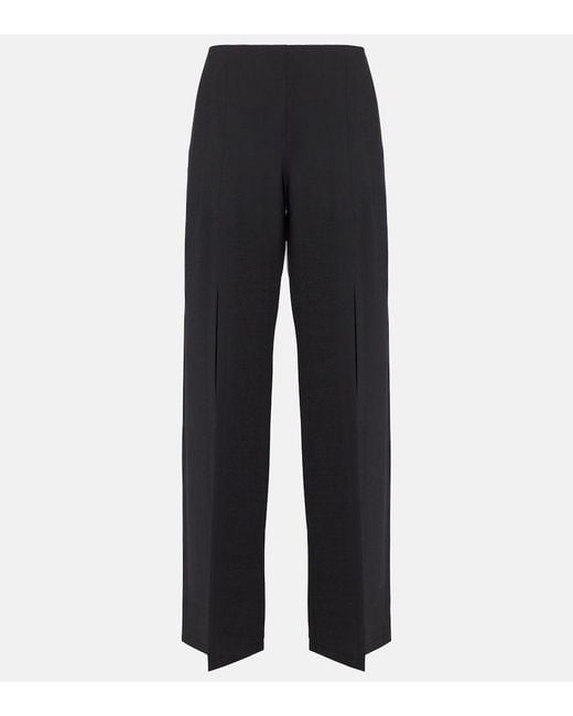 Nensi Dojaka Black Luna Wide-Leg Pants