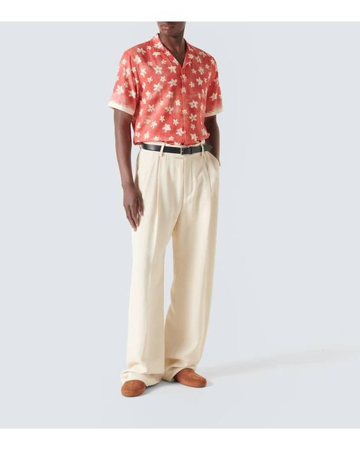 Camicia bowling Maitan con stampa di Orlebar Brown in Red da Uomo