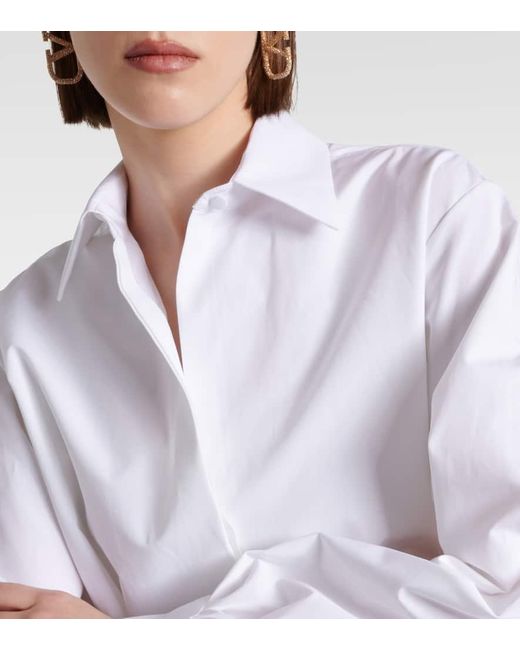 Valentino White Oversized Cotton Shirt