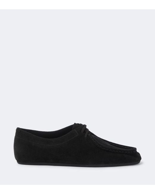 Jil Sander Black Hood Suede Moccasins for men