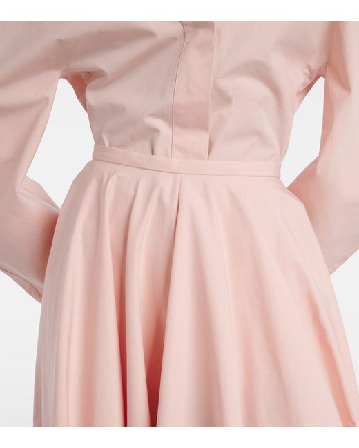 Givenchy Pink Cotton Midi Skirt