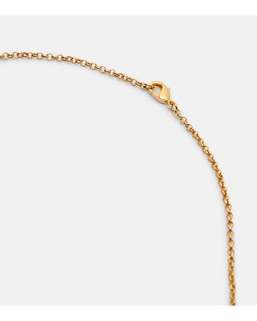 Khaite Metallic Keefe-Plated Pendant Necklace