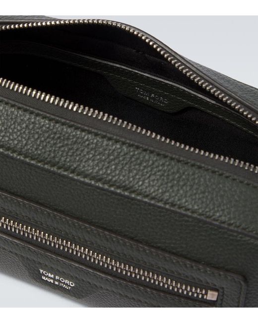 Tom Ford Black Leather Toiletry Bag for men