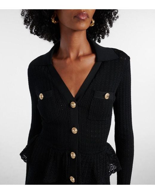 Robe Self-Portrait en coloris Black