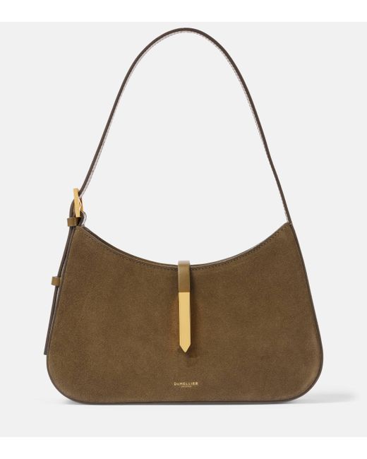 DeMellier London Brown Tokyo Suede Shoulder Bag