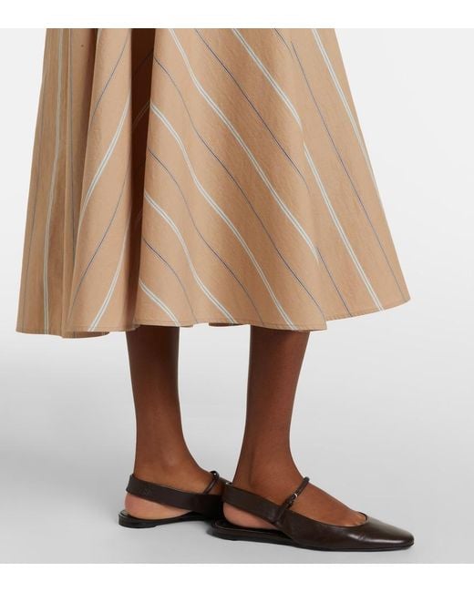 Polo Ralph Lauren Natural Striped Cotton Shirt Dress