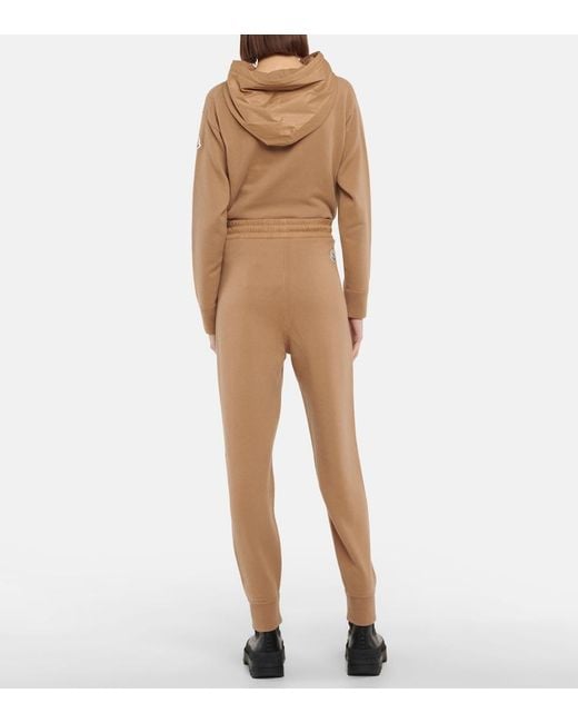 Moncler Natural Wool And Cashmere Sweatpants