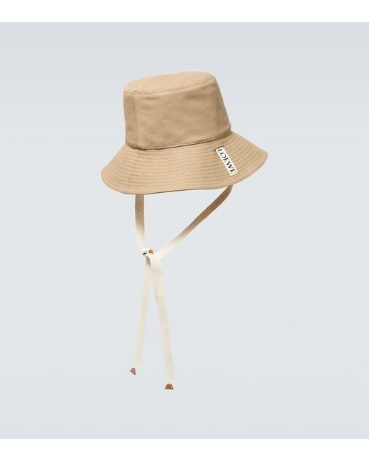 Loewe Paula's Ibiza Hut Aus Canvas Mit Leder in White für Herren