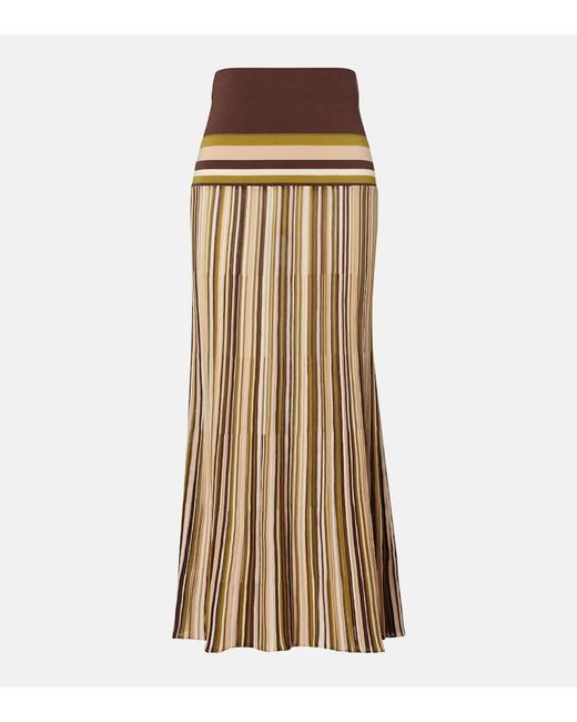 Faithfull The Brand Natural Maxirock Citara Aus Einem Baumwollgemisch