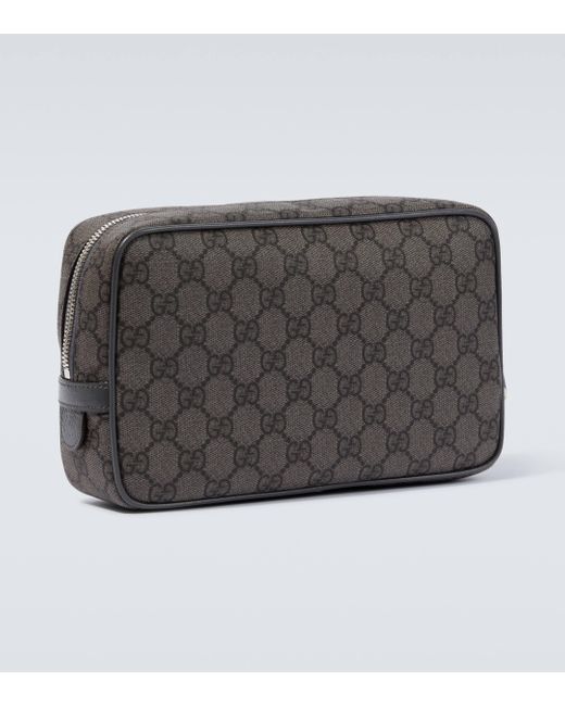 Gucci GG Canvas Toiletry Bag in Black for Men Lyst UK