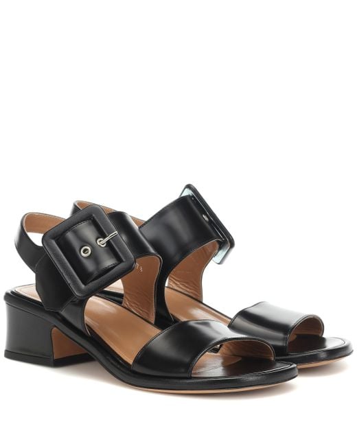 vans leather sandals