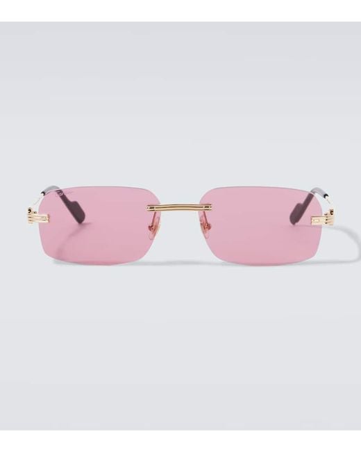 Cartier Pink Square Sunglasses for men