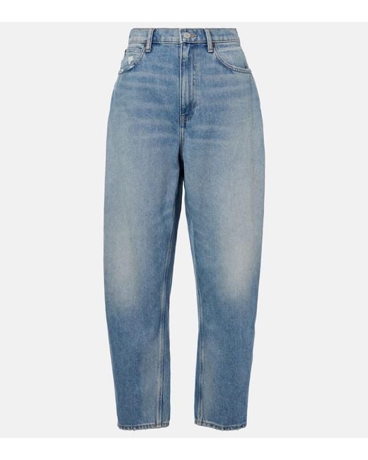 Polo Ralph Lauren Blue High-Rise Barrel-Leg Jeans