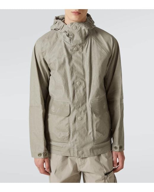 Chaqueta Goggle Lens De Lino C P Company de hombre de color Gray
