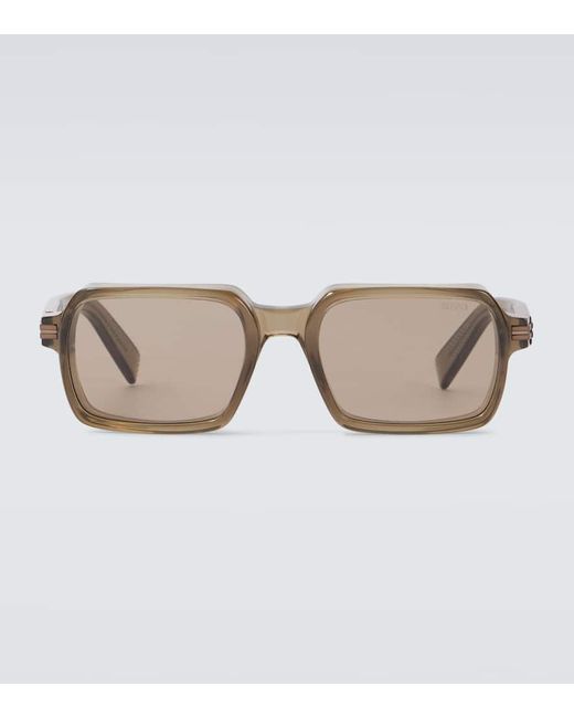 Occhiali Da Sole Squadrati di Zegna in Brown da Uomo