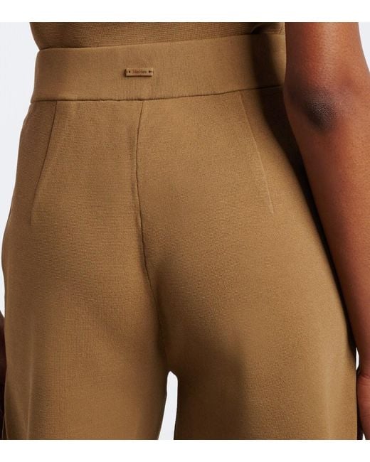 Max Mara Natural Knitted Shorts