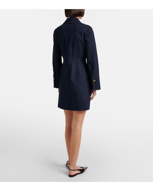 Veronica Beard Blue Raymond Denim Minidress