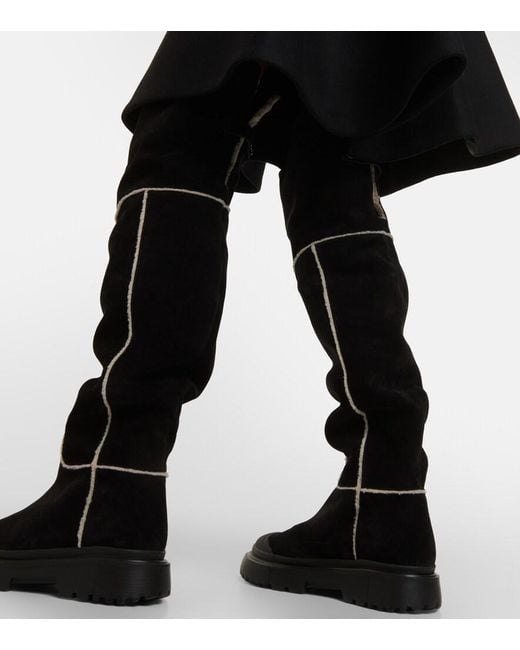 Hogan Black Chic Calfskin Ankle Boots For
