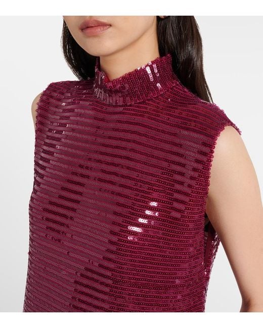 ‎Taller Marmo Purple Robe Miami Mit Pailletten