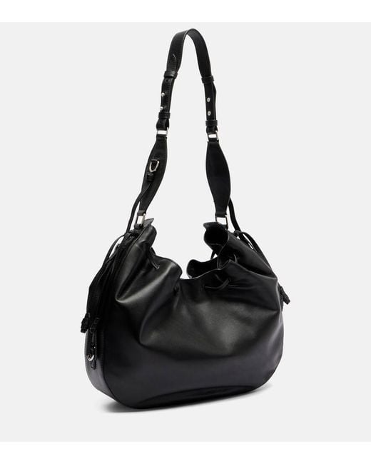 Isabel Marant Black Bolton Medium Leather Shoulder Bag