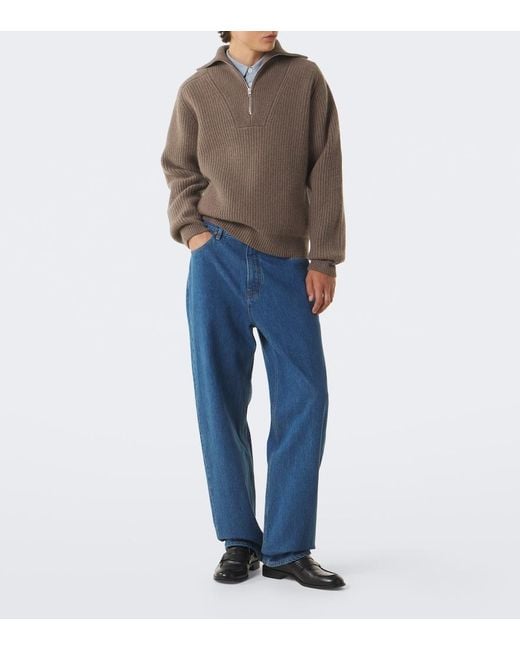 Jil Sander Brown Wool Sweater for men
