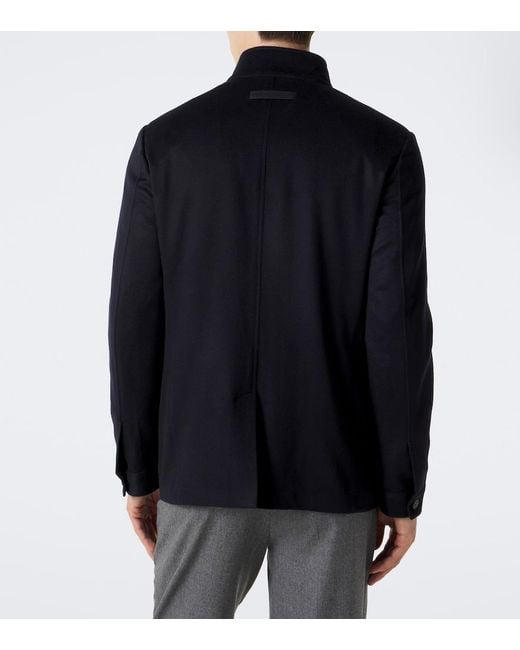 Zegna Blue Il Conte Cashmere Jacket for men