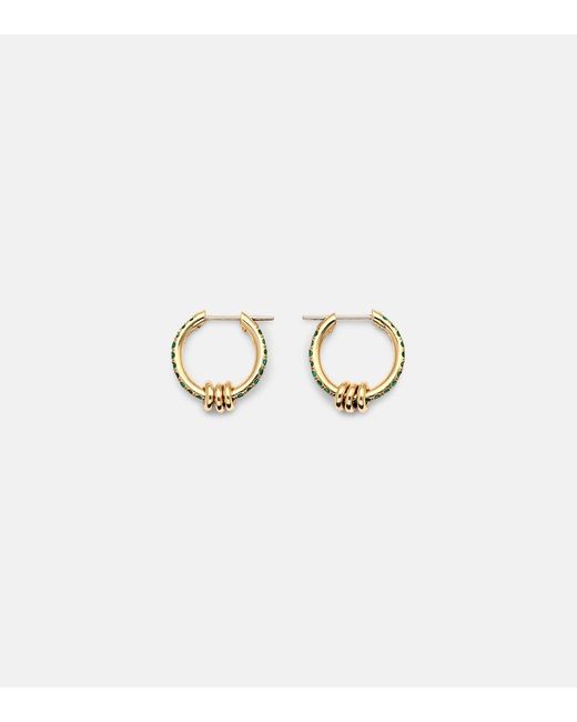 Spinelli Kilcollin Metallic Ara 18Kt Earrings With Emeralds