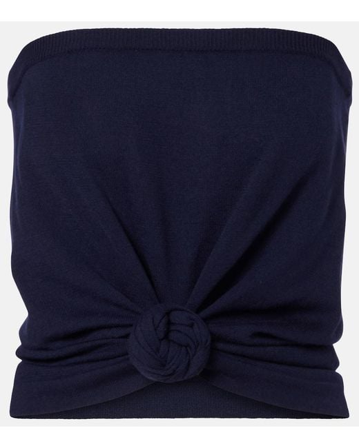 Magda Butrym Blue Wool Top