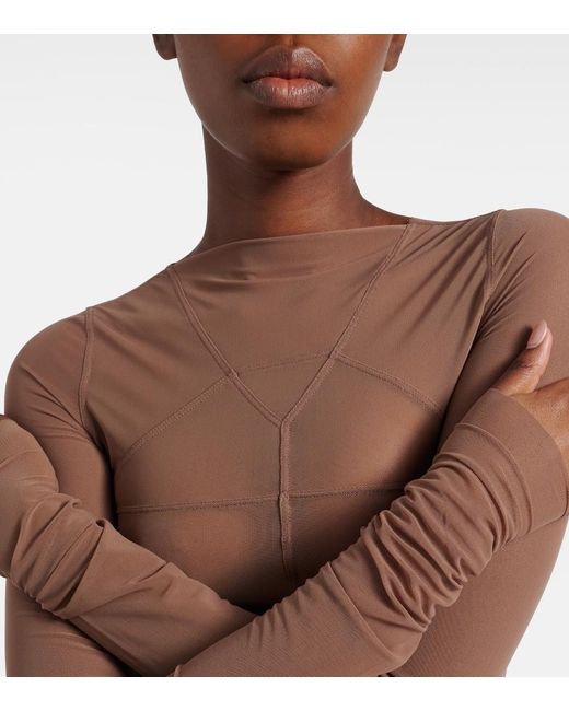 Rick Owens Pink Temple Sheer Tulle Top