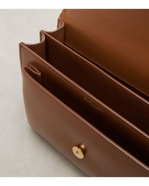 Saint Laurent Brown Sunset Medium Leather Shoulder Bag