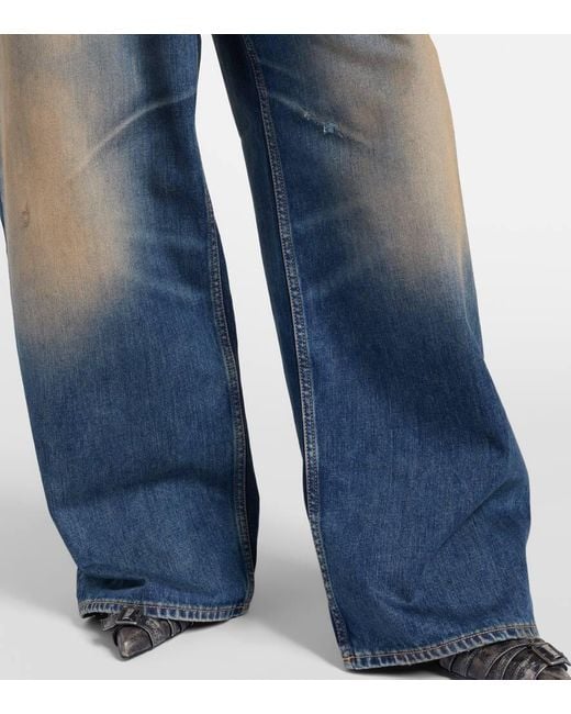Jeans U Rocka A Gamba Larga di Acne in Blue