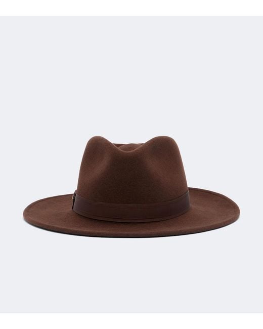 Max Mara Brown Wool And Cashmere Fedora