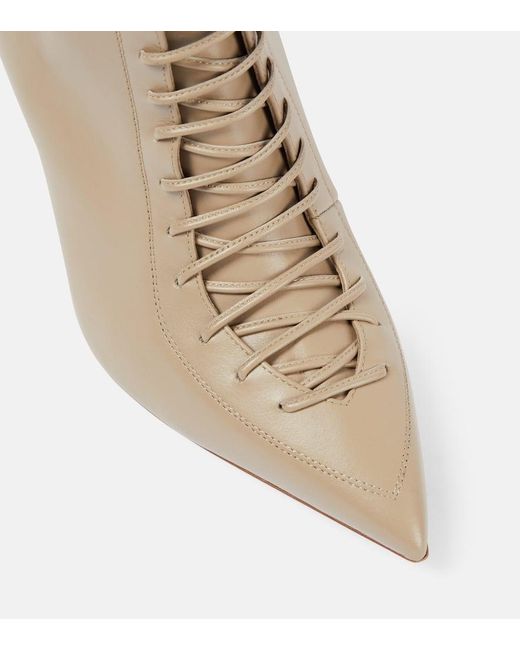 Malone Souliers Natural Blaine 80 Leather Lace-up Ankle Boots