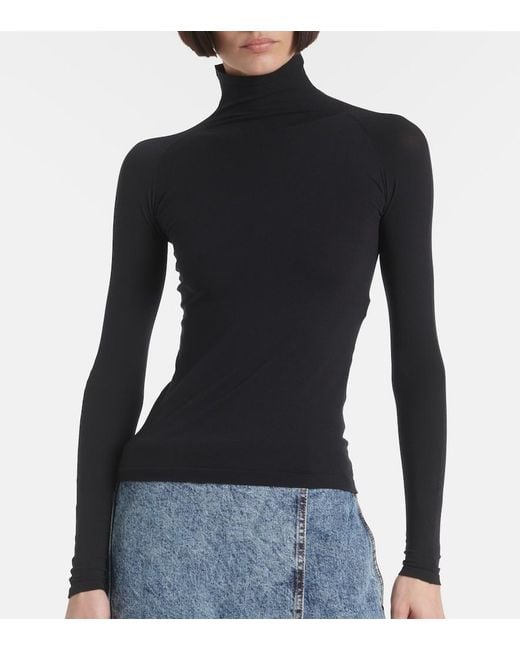 Alaïa Blue Jersey Top