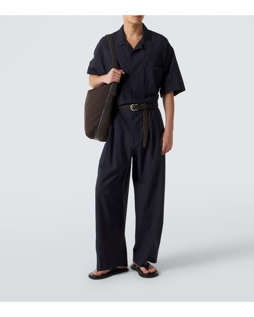 Studio Nicholson Blue Agios Cotton Shirt for men