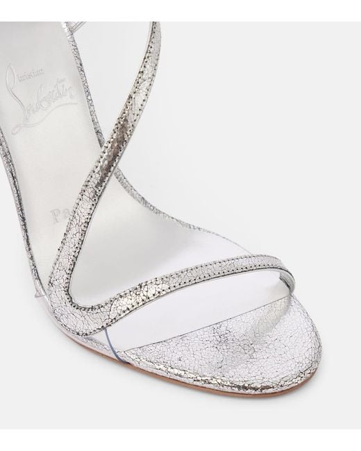 Sandali Rosalie 100 di Christian Louboutin in White