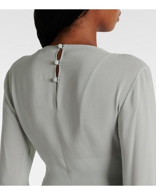 Chloé Blue Silk Chiffon Minidress