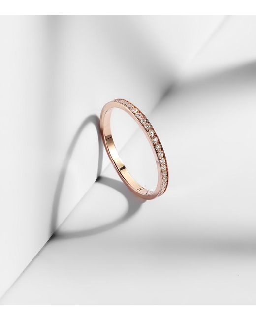 Repossi Metallic Bridal 18Kt Rose Ring With Diamonds