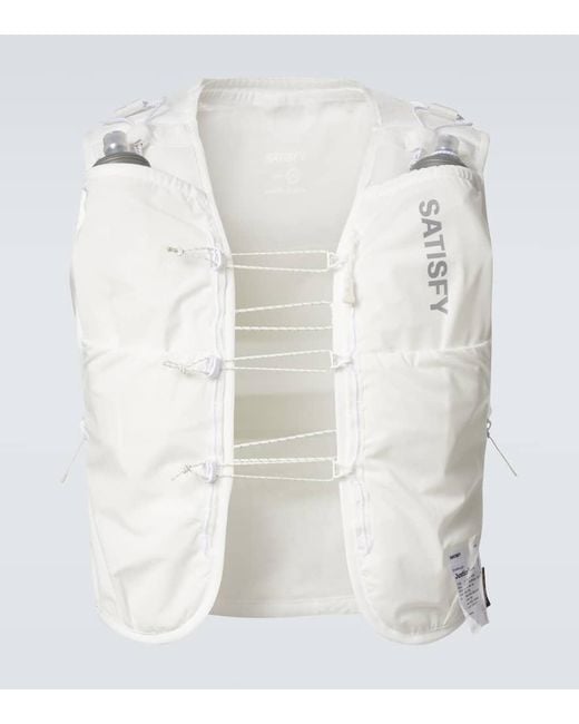 Satisfy Laufweste Justice Cordura in White für Herren