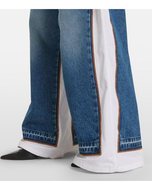 Jean Paul Gaultier Blue Wide-Leg Jeans